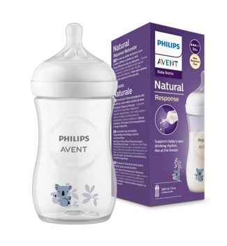 AVENT BIBERON NATURAL REPONSE KOALA 1M+ 260ML SCY903/67