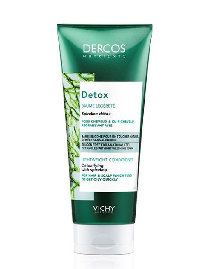 Vichy Dercos Nutrients Après-Shampoing Baume Detox Cheveux Gras | 200ml Maroc